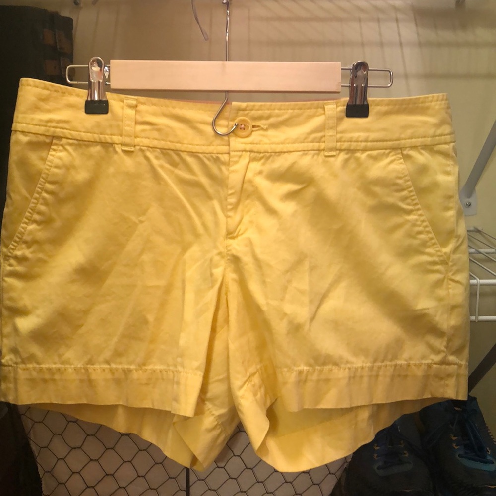Yellow Lilly Pulitzer shorts